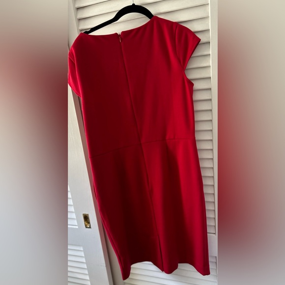 NWT Dana Buchman Womens All That Sparkles Cap Sleeve Pleated Sheath Dress - Picture 6 of 10